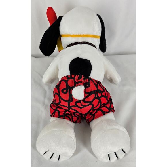 PEANUTS PLUSH SCUBA SNOOPY SNORKEL RARE 9" AGES 3+ - FIESTA ITEM #60179621 - Picture 2 of 13